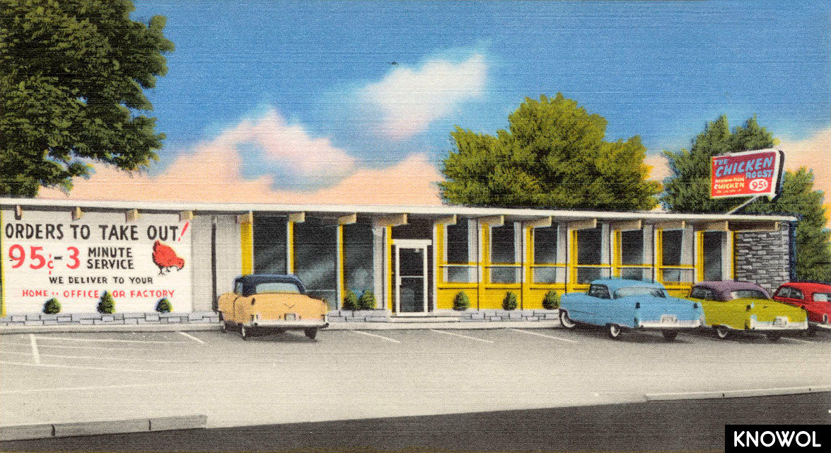 Vintage Picture of the Chicken Roost in Bridgeport from the 1950’s