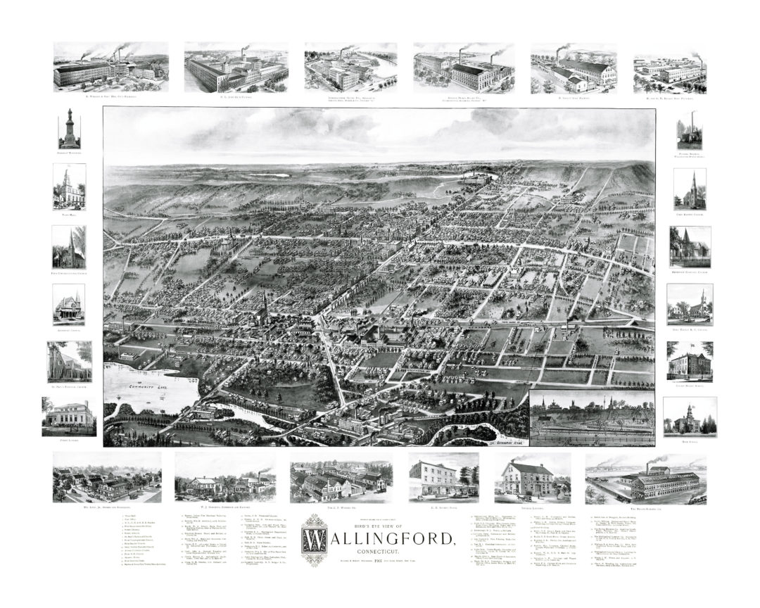 Beautifully Detailed Map Of Wallingford CT From 1905 CT Restored   Wallingford CT 1905 SM 1080x864 